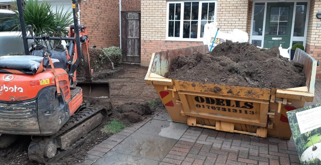 What happens to the waste when you use my mini digger and driver hire service?